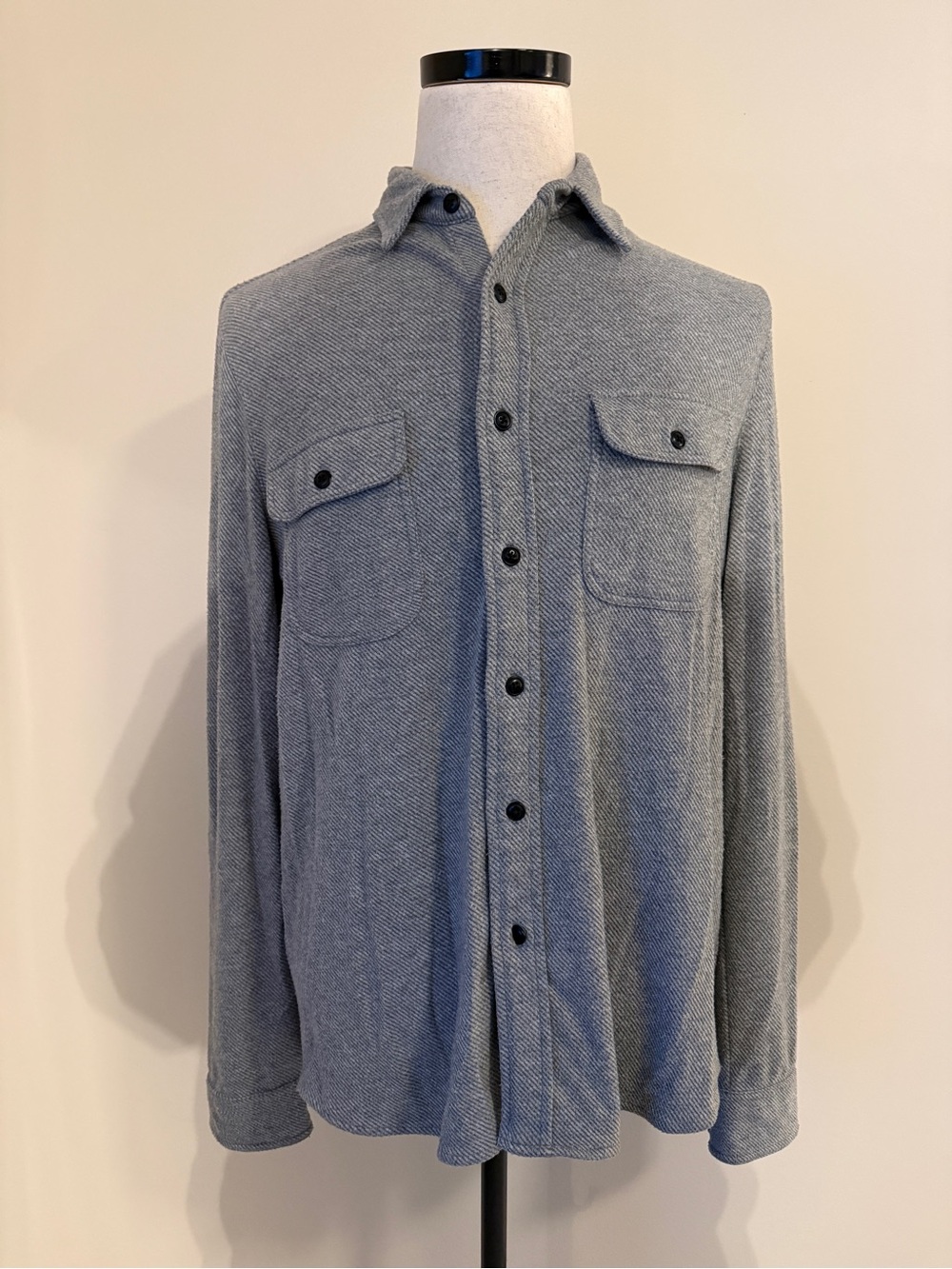 Faherty Men's Legend Sweater Shirt in Grey